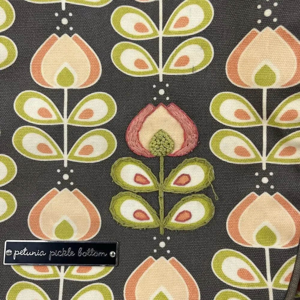 Petunia Pickle Bottom Boxy Backpack Diaper Bag Oslo in Bloom Boho Floral Retro
